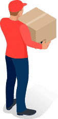 man with box